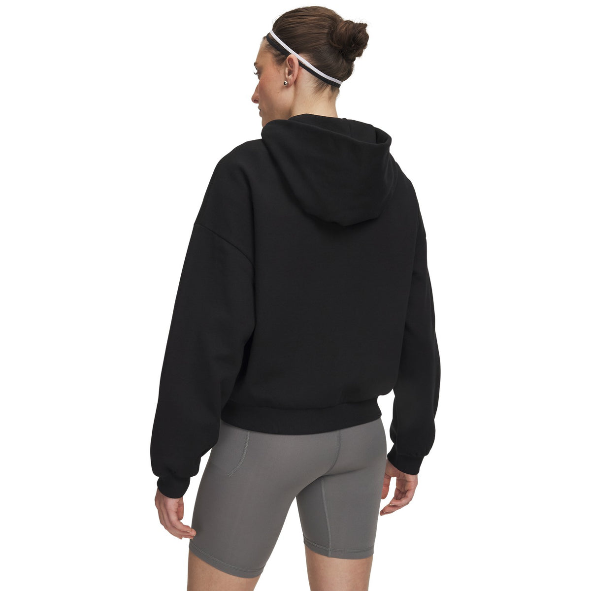 Under Armour Icon Fleece Full-Zip 008 - ULTIMATE BLACK vista posteriore