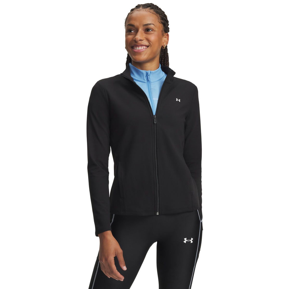 Under Armour Motion Full-Zip 008 - ULTIMATE BLACK vista frontale
