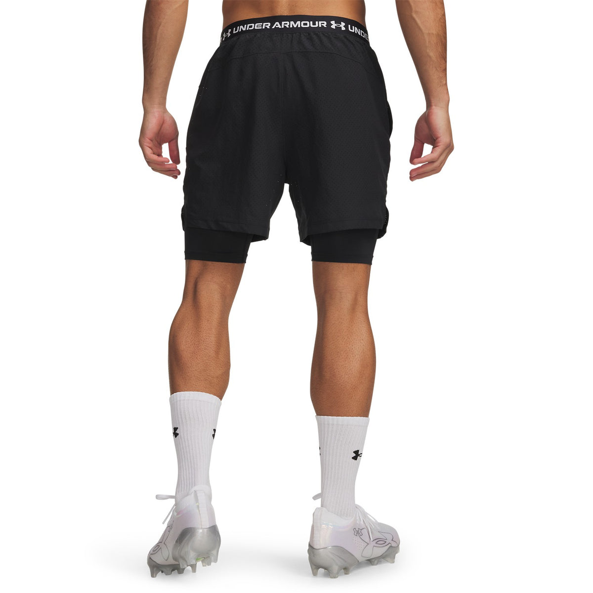Under Armour Vanish Woven 2.0 2-in-1 001 - BLACK vista posteriore