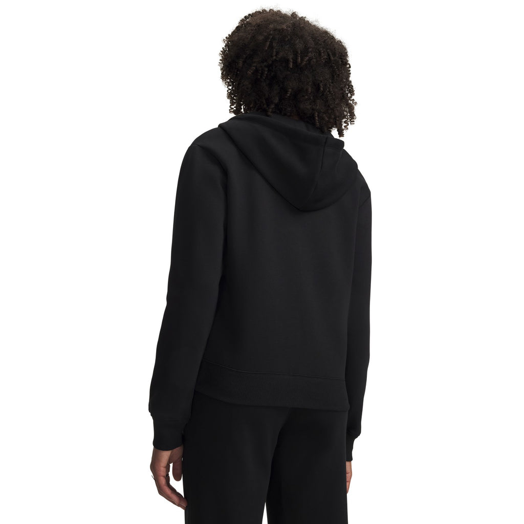 Under Armour Rival Fleece Full-Zip Hoodie 008 - ULTIMATE BLACK vista posteriore