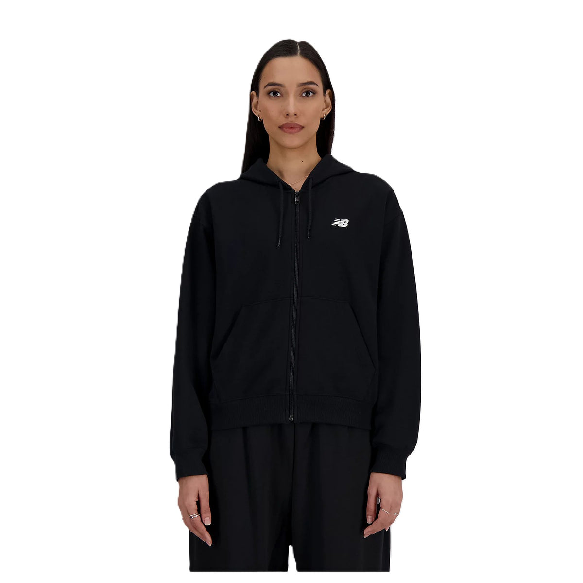 New Balance French Terry Full Zip Hoodie Donna - WJ41501 - Spoorty