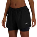 New Balance Essentials 2 in 1 3in Pantaloncini Donna - WS41225 - Spoorty